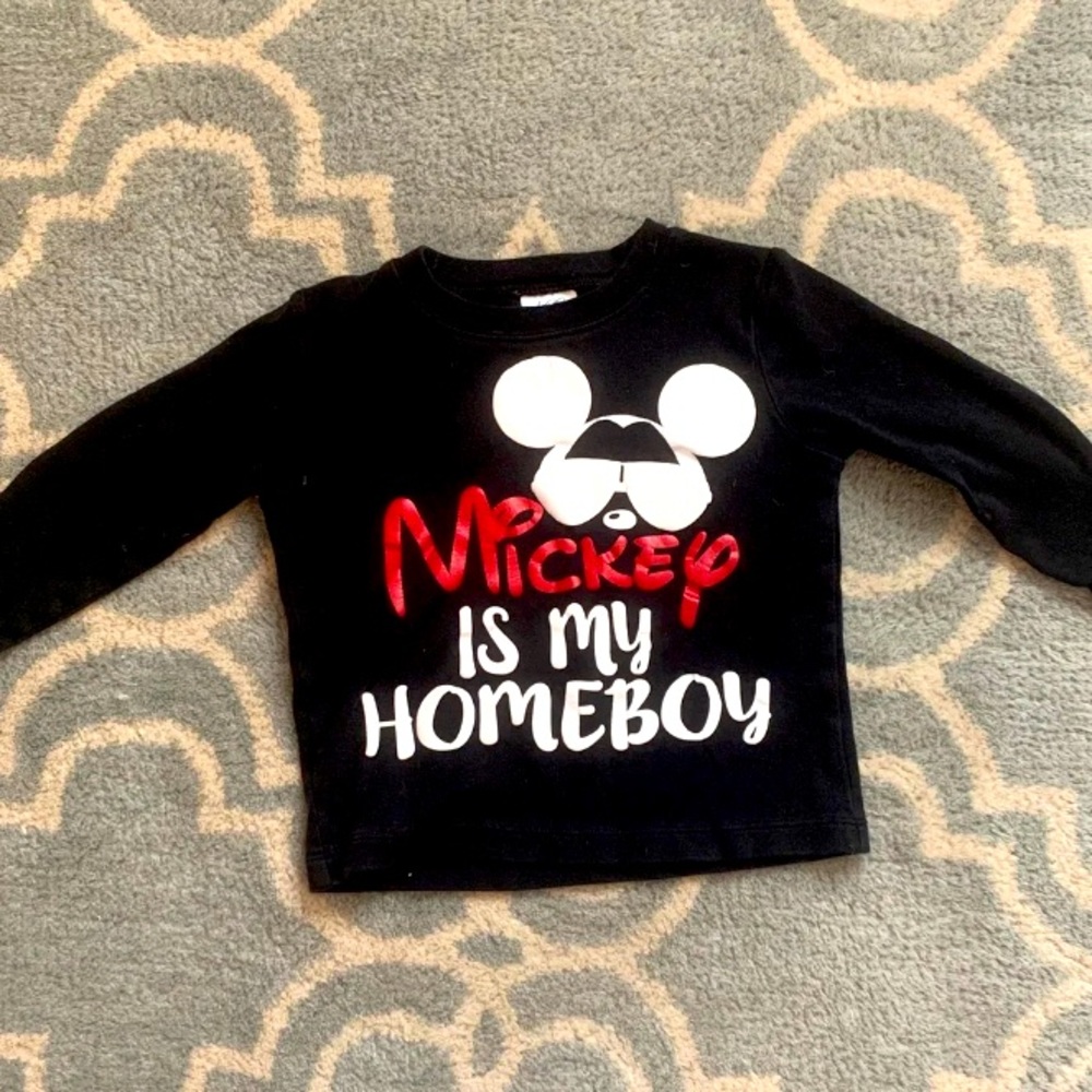 Mickey is my homeboy long sleeve tee